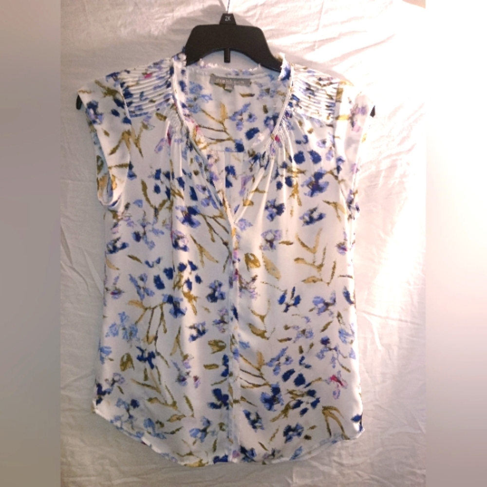 Daniel Rainn Bernal split neck blouse